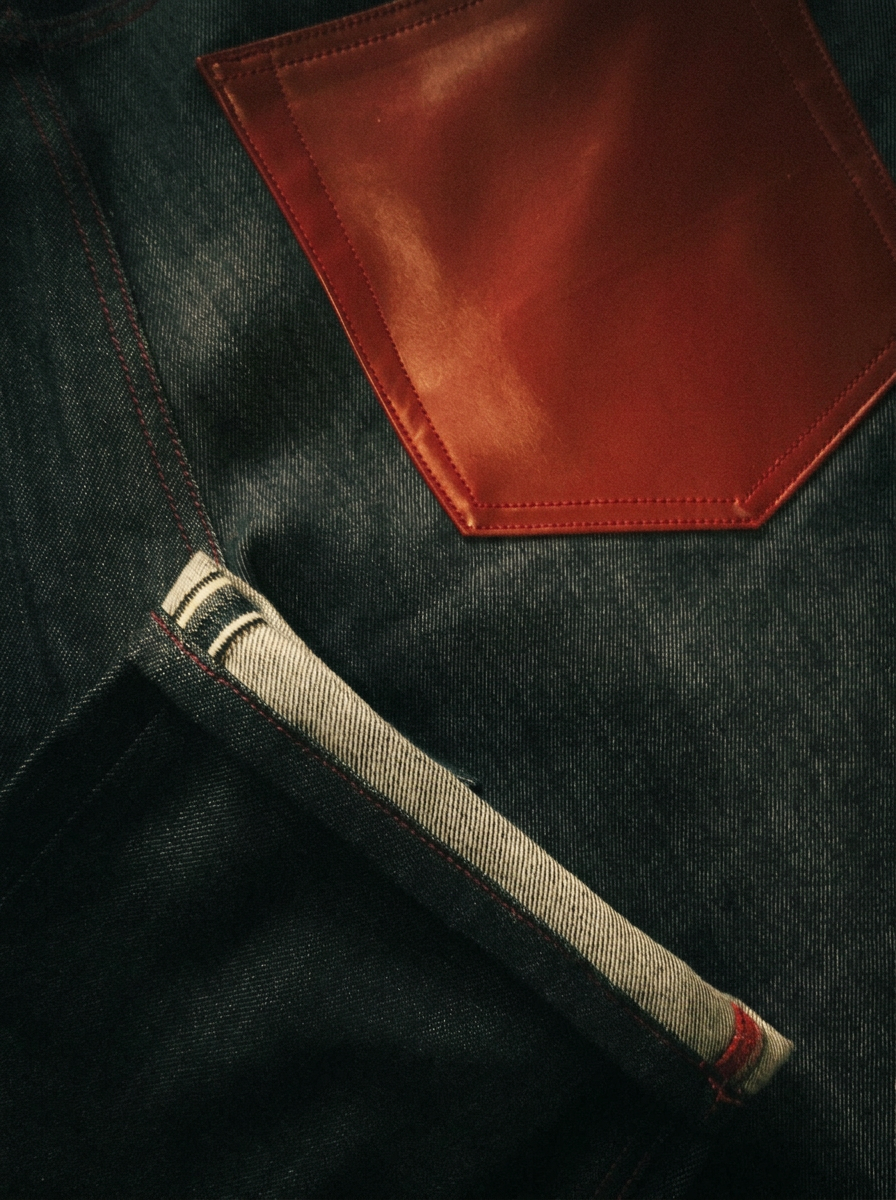 Selvedge denim closeup